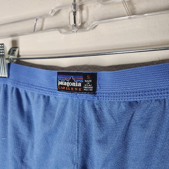 VTG Patagonia Womens XS - Small Blue Capilene Outfit 1/4 Sweatshirt Pants Set - Picture 8 of 8